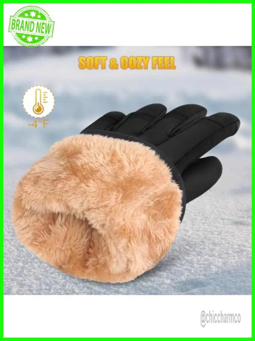 Waterproof Winter Gloves Unisex Touch Screen Thermal Driving Skiing Hiking